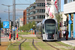 CAF Urbos 3 n°102 sur la ligne T1 (Tramway de Luxembourg) à Luxembourg (Lëtzebuerg)