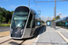 CAF Urbos 3 n°107 sur la ligne T1 (Tramway de Luxembourg) à Luxembourg (Lëtzebuerg)