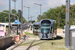 CAF Urbos 3 n°107 sur la ligne T1 (Tramway de Luxembourg) à Luxembourg (Lëtzebuerg)