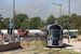 CAF Urbos 3 n°106 sur la ligne T1 (Tramway de Luxembourg) à Luxembourg (Lëtzebuerg)