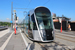 CAF Urbos 3 n°104 sur la ligne T1 (Tramway de Luxembourg) à Luxembourg (Lëtzebuerg)