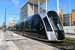 CAF Urbos 3 n°108 sur la ligne T1 (Tramway de Luxembourg) à Luxembourg (Lëtzebuerg)