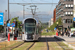 CAF Urbos 3 n°101 sur la ligne T1 (Tramway de Luxembourg) à Luxembourg (Lëtzebuerg)