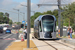 CAF Urbos 3 n°106 sur la ligne T1 (Tramway de Luxembourg) à Luxembourg (Lëtzebuerg)