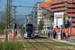 CAF Urbos 3 n°104 sur la ligne T1 (Tramway de Luxembourg) à Luxembourg (Lëtzebuerg)