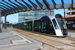 CAF Urbos 3 n°102 sur la ligne T1 (Tramway de Luxembourg) à Luxembourg (Lëtzebuerg)