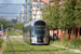 CAF Urbos 3 n°107 sur la ligne T1 (Tramway de Luxembourg) à Luxembourg (Lëtzebuerg)