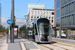 CAF Urbos 3 n°108 sur la ligne T1 (Tramway de Luxembourg) à Luxembourg (Lëtzebuerg)