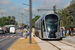 CAF Urbos 3 n°106 sur la ligne T1 (Tramway de Luxembourg) à Luxembourg (Lëtzebuerg)