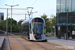 CAF Urbos 3 n°104 sur la ligne T1 (Tramway de Luxembourg) à Luxembourg (Lëtzebuerg)