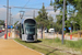 CAF Urbos 3 n°106 sur la ligne T1 (Tramway de Luxembourg) à Luxembourg (Lëtzebuerg)