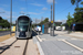 CAF Urbos 3 n°106 sur la ligne T1 (Tramway de Luxembourg) à Luxembourg (Lëtzebuerg)