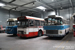 Berliet PLR 10 n°B482 (5356 MJ 69), Saviem SC10 UM n°3523 (9056 HP 69) et Saviem SC5 P (4150 QS 69) du Rétro Bus Lyonnais
