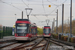 Stadler Tango n°104 et n°102 sur la ligne Rhônexpress à Vaulx-en-Velin