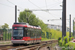 Stadler Tango n°106 sur la ligne Rhônexpress à Vaulx-en-Velin