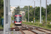 Stadler Tango n°103 sur la ligne Rhônexpress à Décines-Charpieu