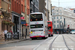 Volvo B5L Wright Eclipse Gemini 2 Hybrid n°39208 (BN61 MWF) sur la ligne 18 (First) à Manchester
