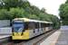 Bombardier Flexity Swift M5000 n°3050 sur la ligne Bury - Altrincham (Metrolink) à Manchester