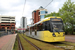 Bombardier Flexity Swift M5000 n°3077 sur la ligne Eccles - Ashton-under-Lyne (Metrolink) à Manchester