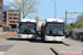 MAN A21 NL 243 Lion's City CNG n°2957 (BV-PS-25) et MAN A23 NG 313 Lion's City G CNG n°9272 (BV-SF-73) à Middelbourg (Middelburg)