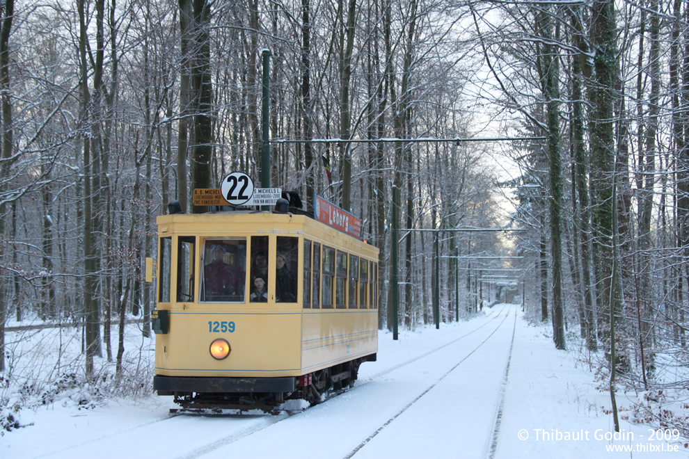 Motrice 1259 du Musée du Transport Urbain Bruxellois - Trammuseumbrussels