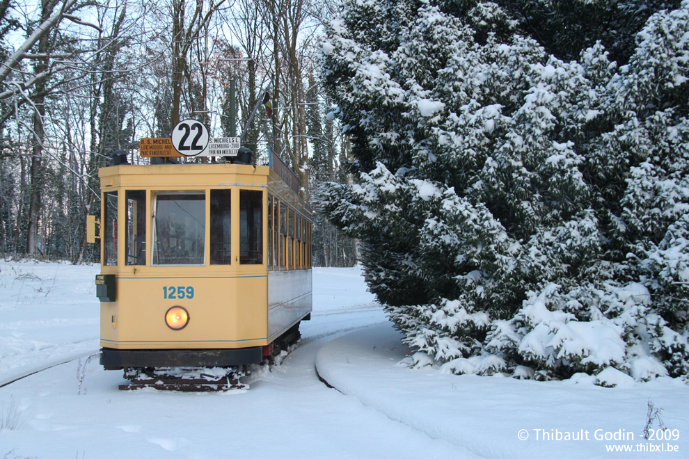 Motrice 1259 du Musée du Transport Urbain Bruxellois - Trammuseumbrussels