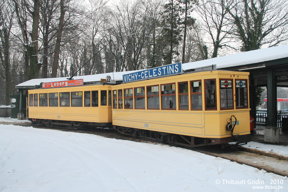 Convoi 1259 + 2118 du Musée du Transport Urbain Bruxellois - Trammuseumbrussels