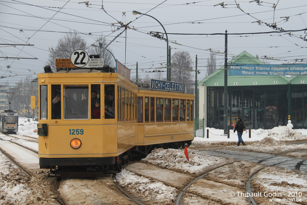 Convoi 1259 + 2118 du Musée du Transport Urbain Bruxellois - Trammuseumbrussels