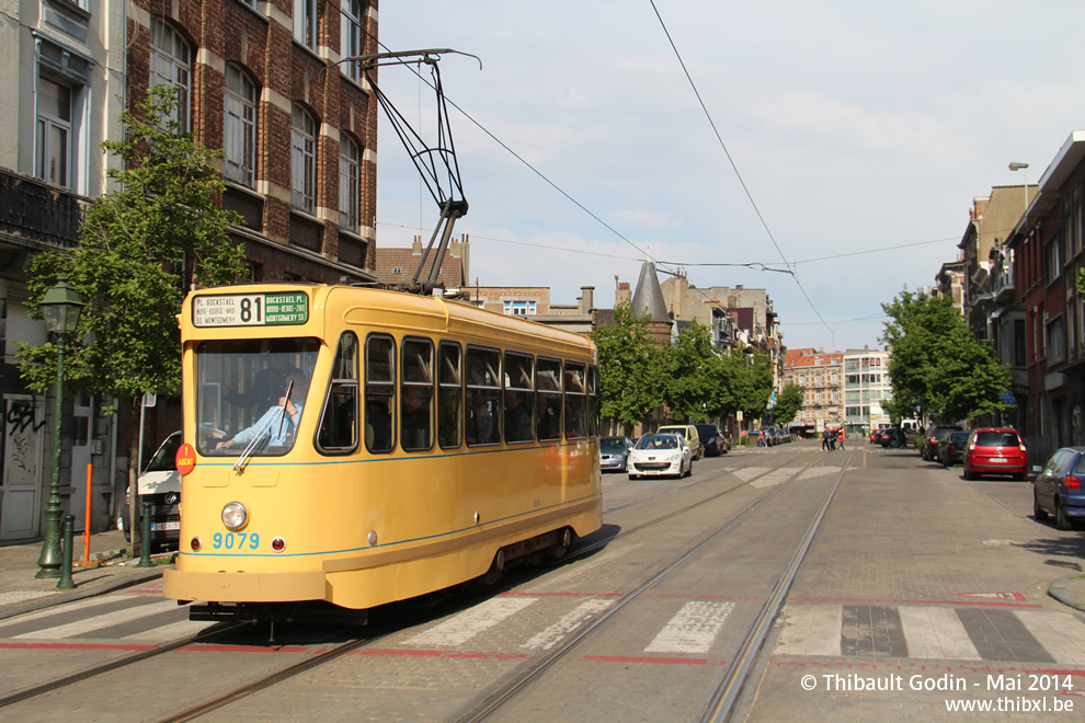 Motrice 9079 du Musée du Transport Urbain Bruxellois - Trammuseumbrussels