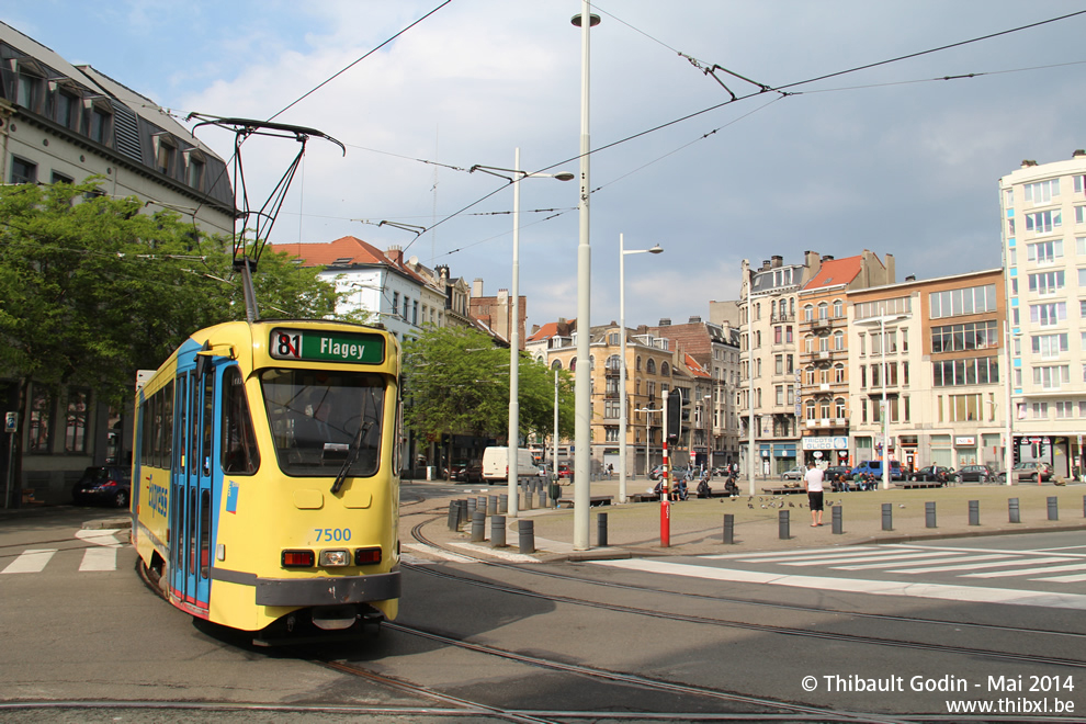 Motrice 7500 du Musée du Transport Urbain Bruxellois - Trammuseumbrussels