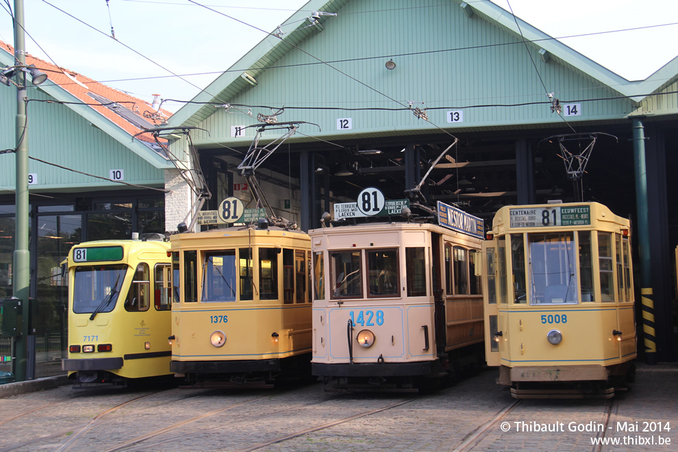 7171, 1376, 1428 et 5008 - 100 ans de la ligne 81