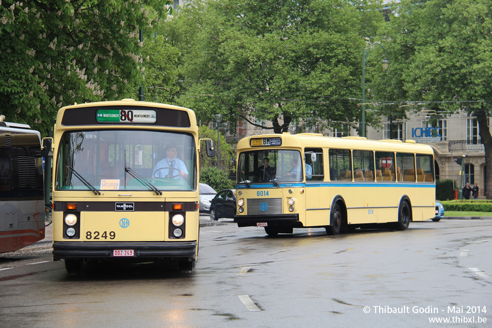 Autobus 8014 et 8249 du Musée du Transport Urbain Bruxellois - Trammuseumbrussels
