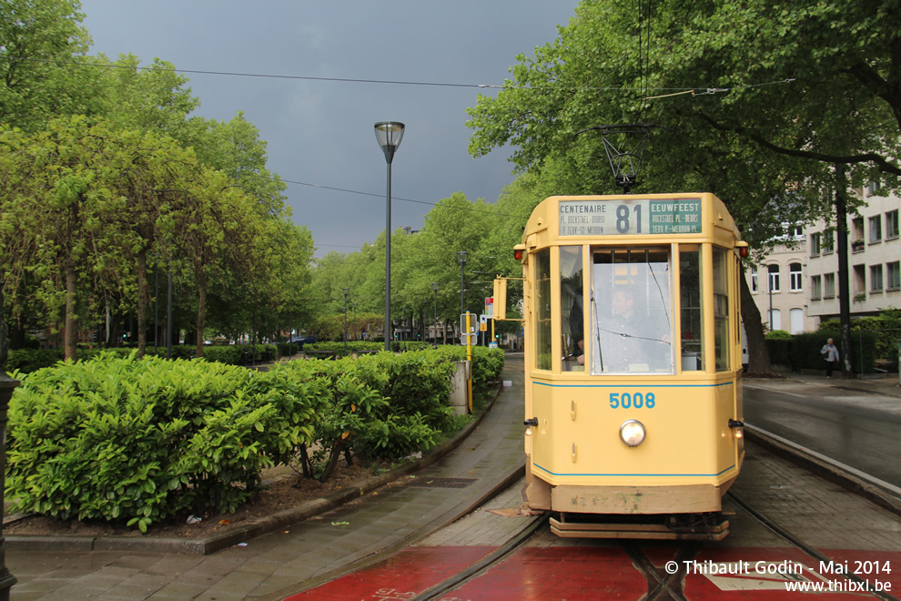 Motrice 5008 du Musée du Transport Urbain Bruxellois - Trammuseumbrussels