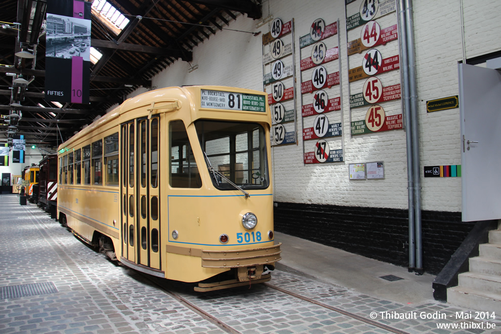Motrice 5018 du Musée du Transport Urbain Bruxellois - Trammuseumbrussels