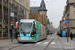 Bombardier TVR n°21 (1981 YN 54) sur la ligne T1 (Stan) à Nancy