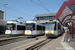 BN LRV n°6031, n°6037 et n°6034 sur le Tramway de la côte belge (Kusttram) à Ostende (Oostende)