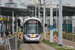 CAF Urbos 100 n°6129 sur la ligne 0 (Tramway de la côte belge - Kusttram) à Ostende (Oostende)