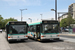Heuliez GX 317 n°1050 et n°1057 sur la ligne 131 (RATP) à Porte d'Italie (Paris)