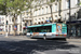 Renault Agora S n°7423 (989 QAW 75) sur la ligne 38 (RATP) à Port-Royal (Paris)