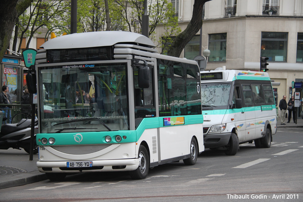 Gruau Microbus et Mercedes Sprinter OA 412 DK - Traverse Charonne