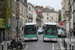 Gruau Microbus n°724 (171 QHH 75) et n°727 (361 QHY 75) sur la ligne 513 (Traverse Bièvre Montsouris - RATP) à Tolbiac (Paris)