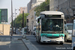 Gruau Microbus n°737 (629 QVF 75) sur la ligne 519 (Traverse Ney-Flandre - RATP) à Riquet (Paris)