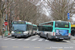 Irisbus Agora L n°1750 (143 PKZ 75) sur la ligne 98 (PC2 - RATP) à Porte de Pantin (Paris)