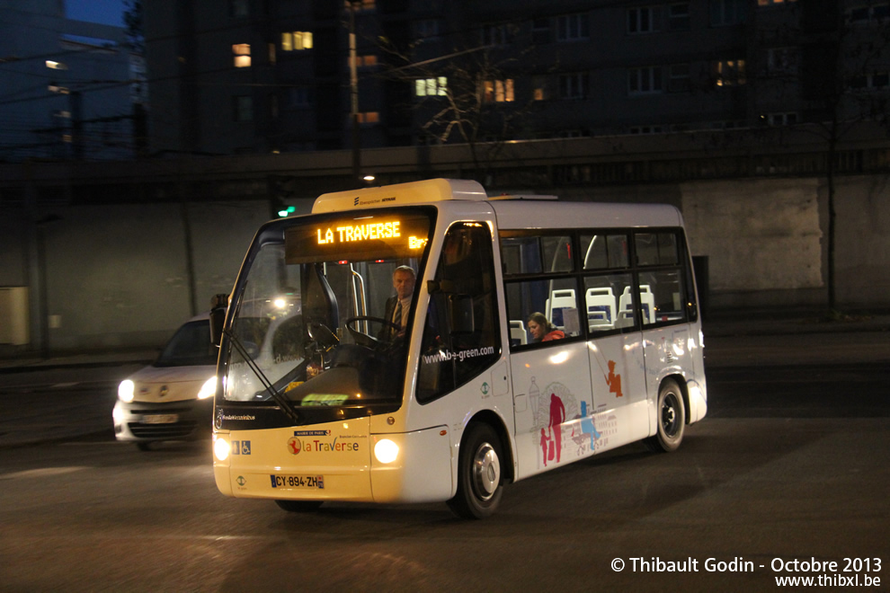 Minibus électrique BredaMenarinibus ZEUS - Traverse Brancion-Commerce