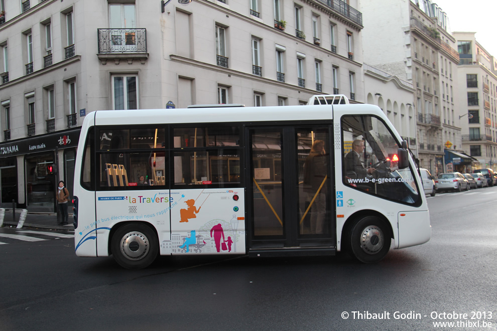 Minibus électrique BredaMenarinibus ZEUS - Traverse Brancion-Commerce