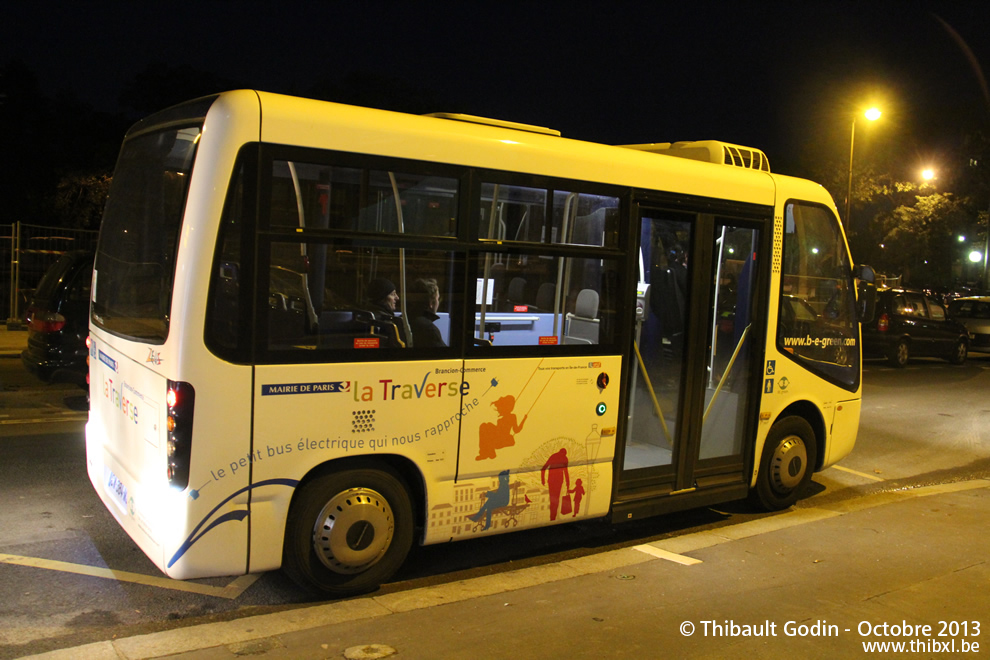 Minibus électrique BredaMenarinibus ZEUS - Traverse Brancion-Commerce