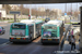 Renault Agora L n°1602 et Irisbus Agora L n°1737 (731 PKJ 75) sur la ligne TVM (Trans-Val-de-Marne - RATP) à Antony