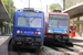 CIMT-TCF-TCO Z 5600 Z 2N n°20 C (motrices 5639/5640 - SNCF) et Alstom Z 20900 Z 2N n°205 A (motrices 20909/20910 - SNCF) sur la ligne C (RER) à Issy-les-Moulineaux
