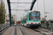 GEC-Alsthom TFS (Tramway français standard) n°117 sur la ligne T1 (RATP) à Noisy-le-Sec