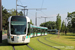 Alstom Citadis 402 n°306 sur la ligne T3b (RATP) à Butte du Chapeau Rouge (Paris)